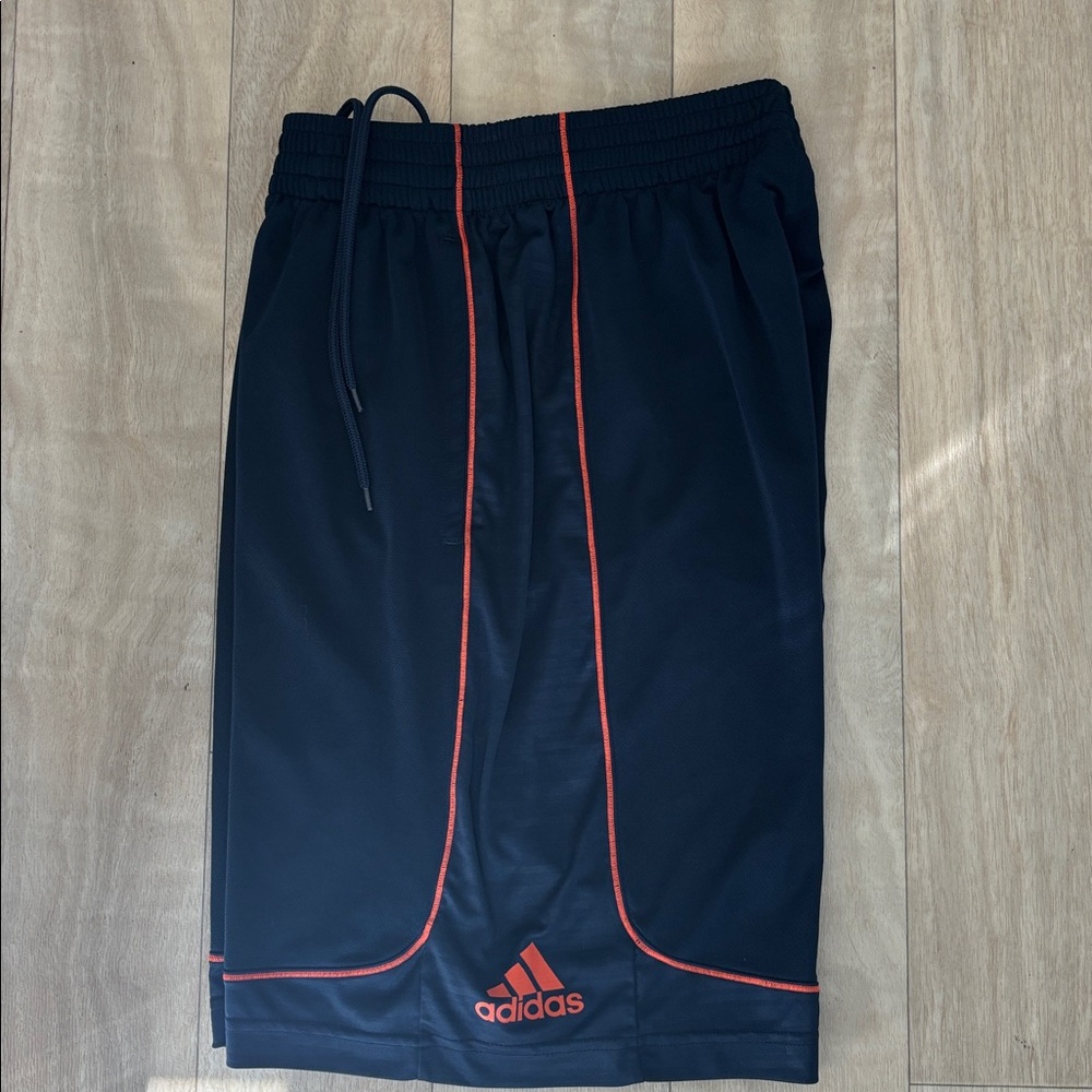 Adidas Navy Shorts with Red Detailing